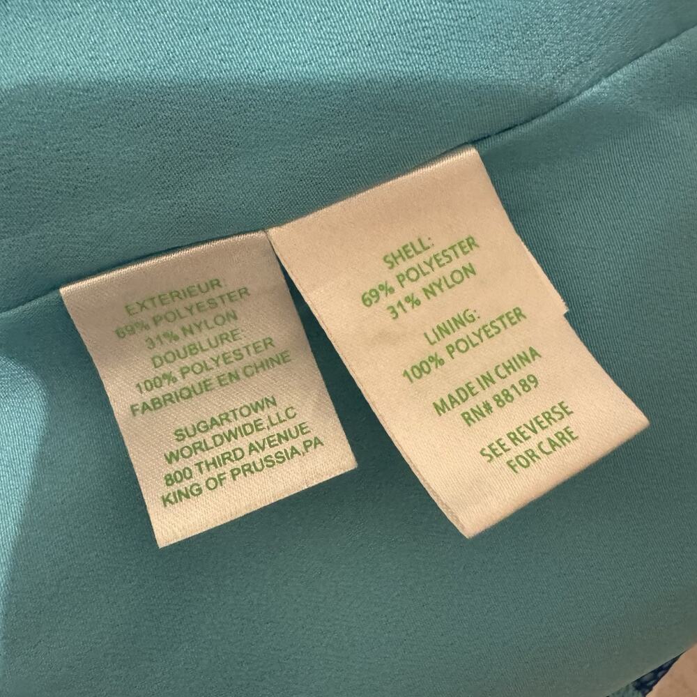 Lilly Pulitzer Devina Floral Lace Mini Shift Dress Brewster Blue Womens Size 0 - Picture 9 of 10